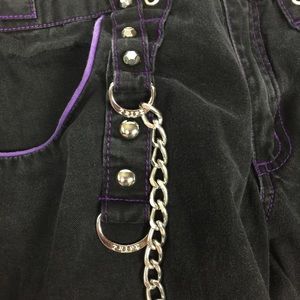 TRIPP NYC CYBERPUNK JEANS!! Size 7, Black. Goth.